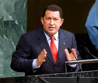 Imaxe de arquivo de Chávez na ONU en 2006