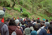 Acto no lugar onde vai ir a mina