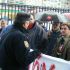 A Policía ameazou con cargar contra os traballadores de Termavi, na manifestación desta cuarta feira / Foto: CIG