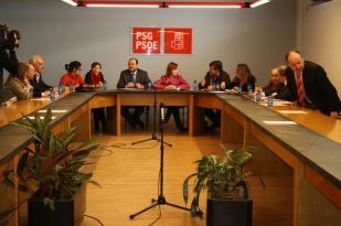 Constirución da Comisión Xestora do PSdeG, a pasada cuarta feira (clique para ampliar)