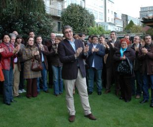 Aymerich na presentación da súa candidatura