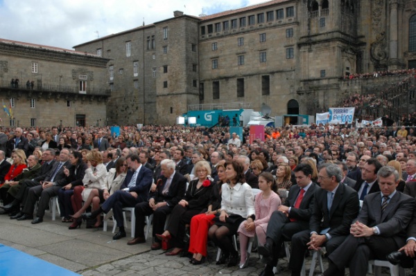 Imaxe xeral da Praza do Obradoiro